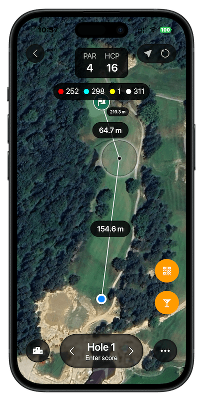 The Golf App mapp