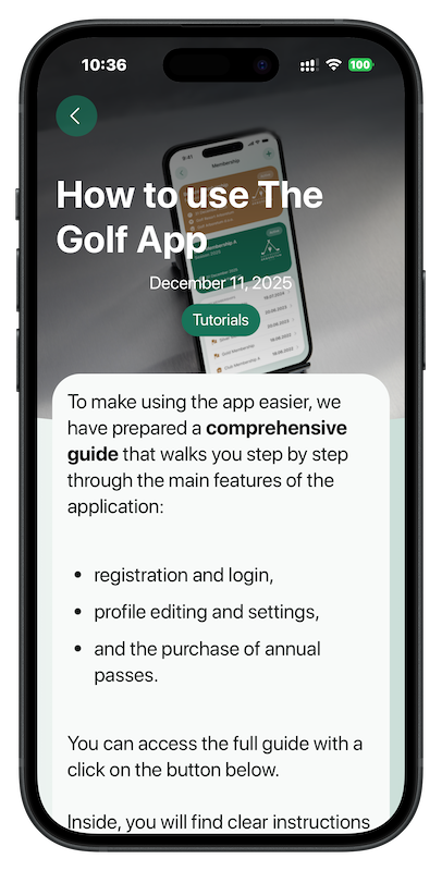 The Golf App